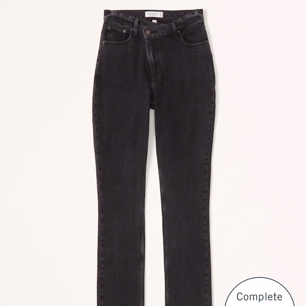 A&F 90s straight ultra high rise
